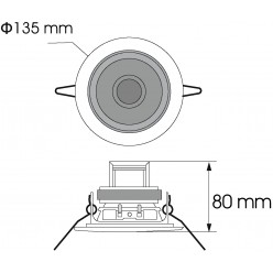 OMNITRONIC CS-4C Ceiling Speaker silver